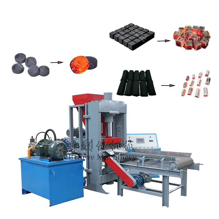 Charcoal Moulder for Hookah Complete production line of Hookah Coal Hydraulic press machine