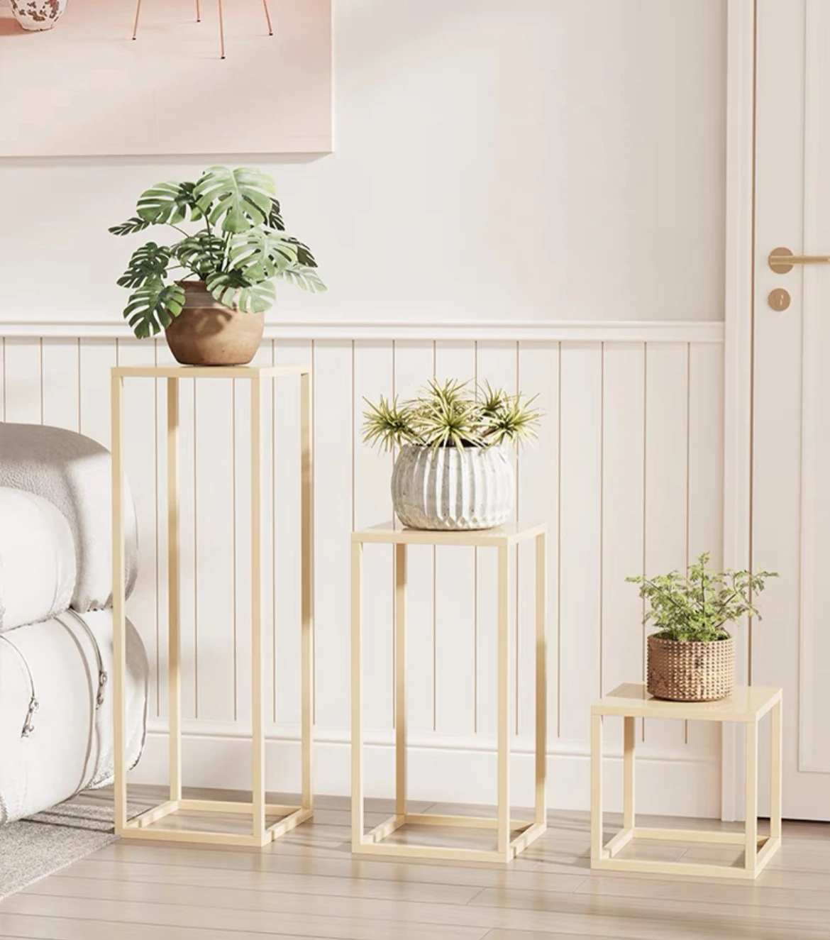 Plant rack multi-pot holder rack indoor and outdoor flower pot display cabinet Bamboo plant stand