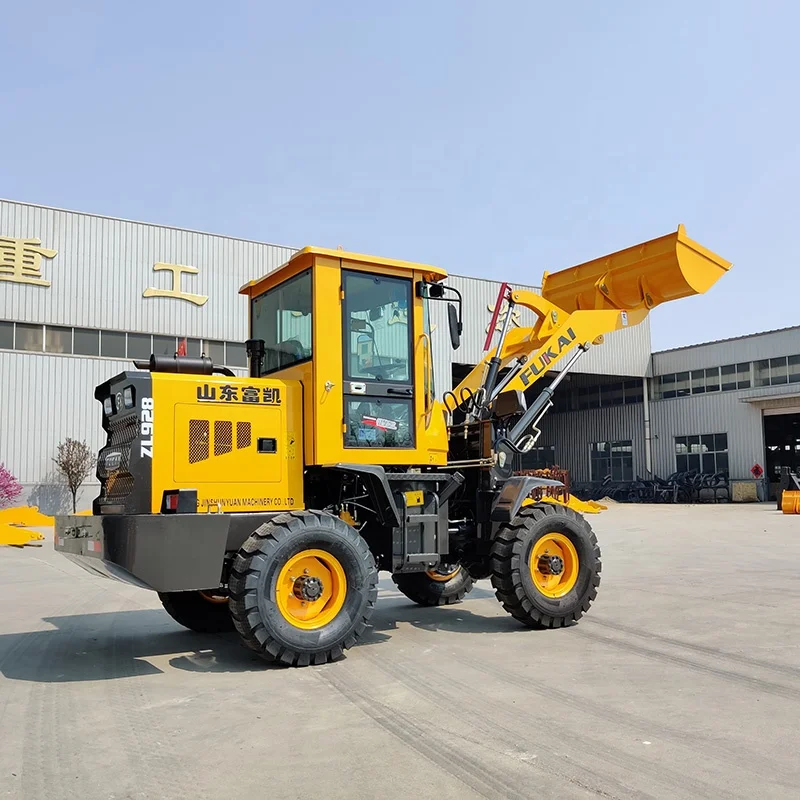 China Mini Loader Front End Compact Wheel Loader 400Kg 600Kg 1000Kg Loading Capactiry Loader For Sale