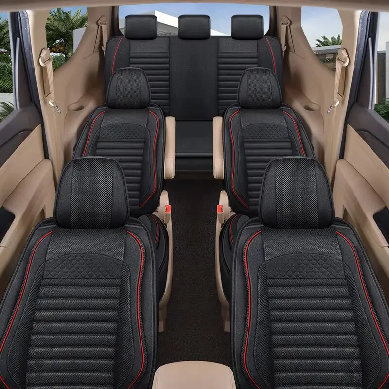 Чехол для автомобильного сиденья 7 типов 3 ряда 6 или мест Toyota Wish SUV MPV аксессуары Льняной материал 7-местный