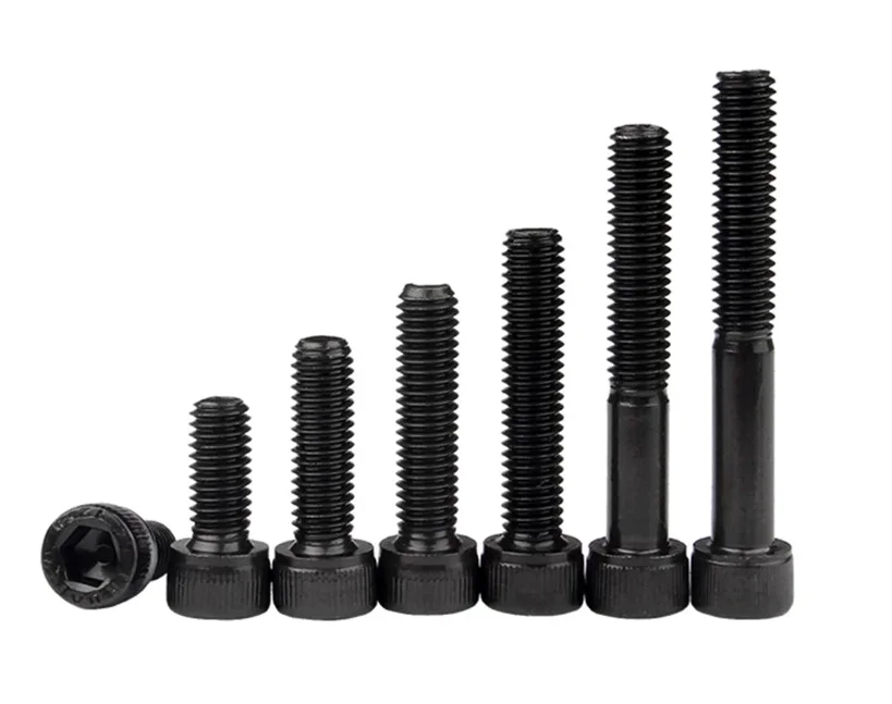 Винты с шестигранной головкой шестигранный болт DIN912 углеродистая сталь Черный Обработка поверхности: M2-M40