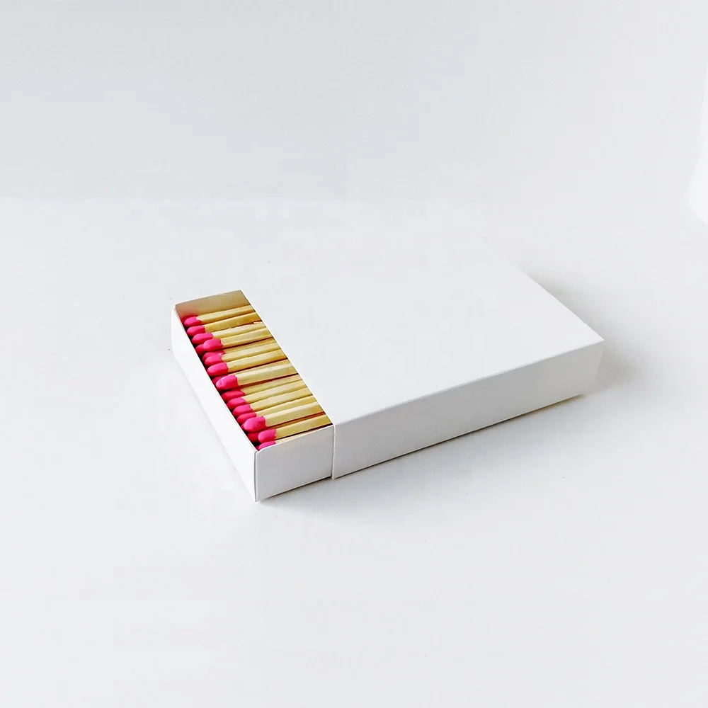 Индивидуальный логотип на белом квадратном Спичечном коробке дизайн логотипа 100 палочек 10 см спички для свечи Разноцветные