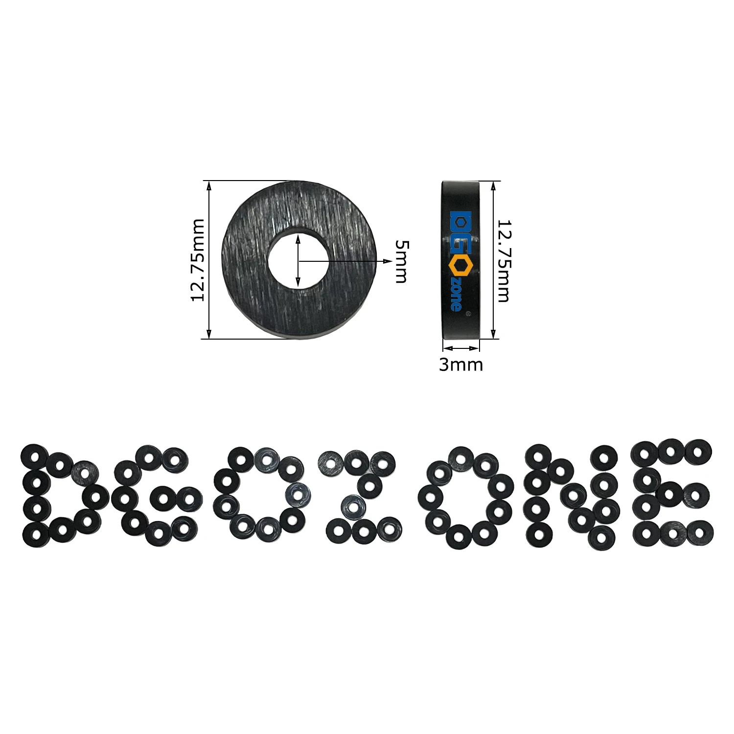 DGOzone plastic fastening piece O-ring cell EPDM customizable O seal ozone proof plastic washer