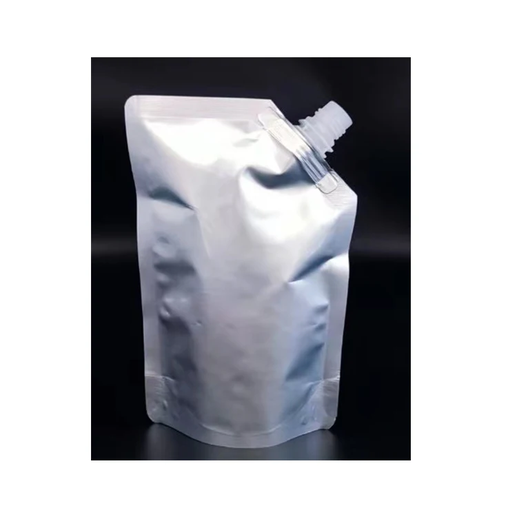 High quality Custom Printing Resealable Stand Up Spout Pouch 500ml Aluminum Foil Bag For Skin Care Cream Liquid Packaging Bag