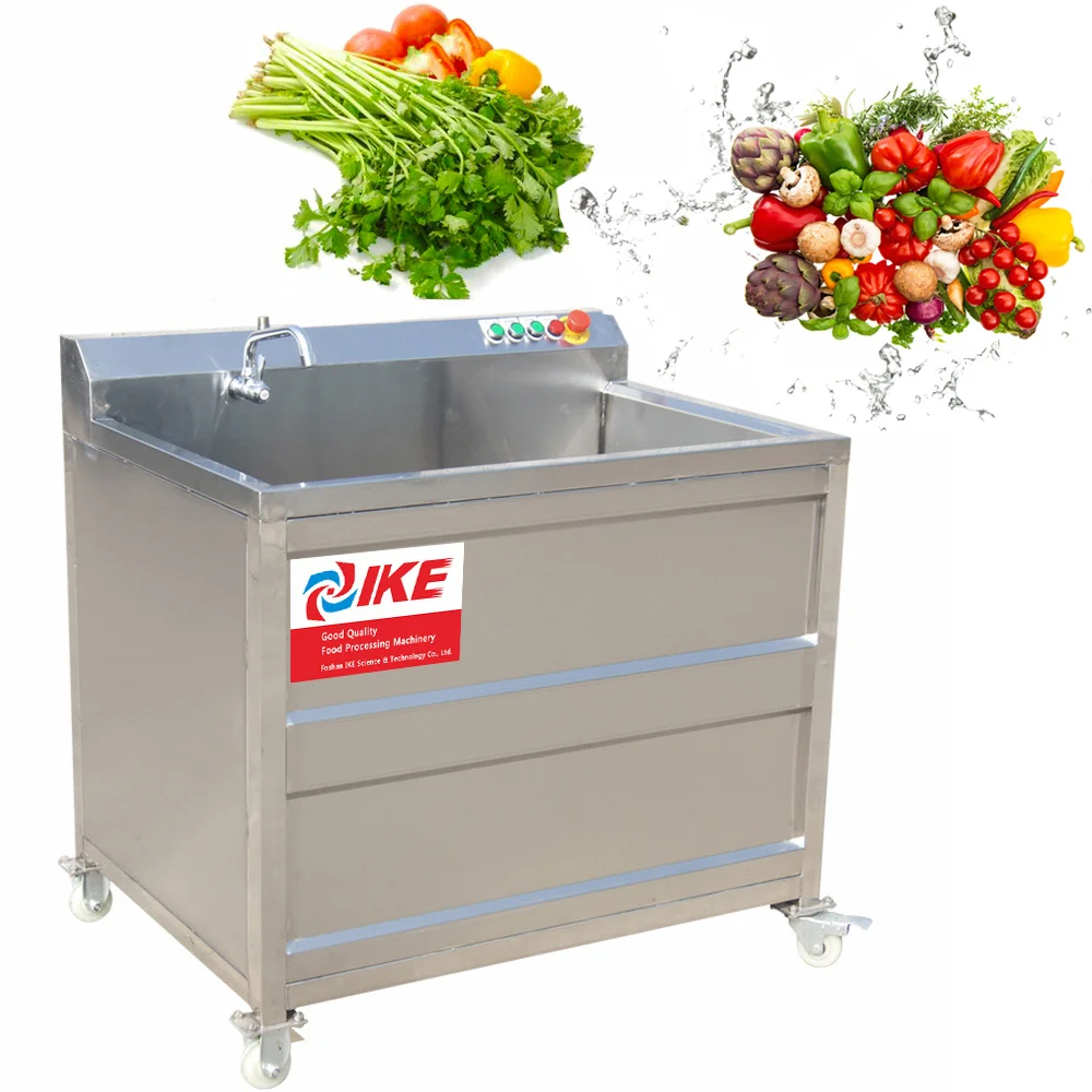 Favorable Price 304 Stainless Steel Bubble Automatic Broccoli Lettuce Fruit And Vegetable Washing Machine