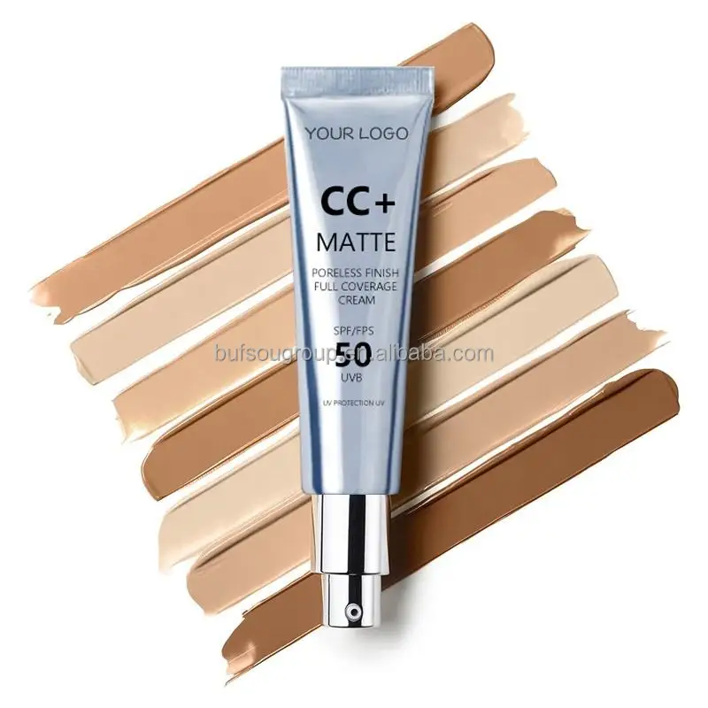 korean wholesales Moisturizer Waterproof Concealer Full Coverage natural Foundation Private Label CC Cream