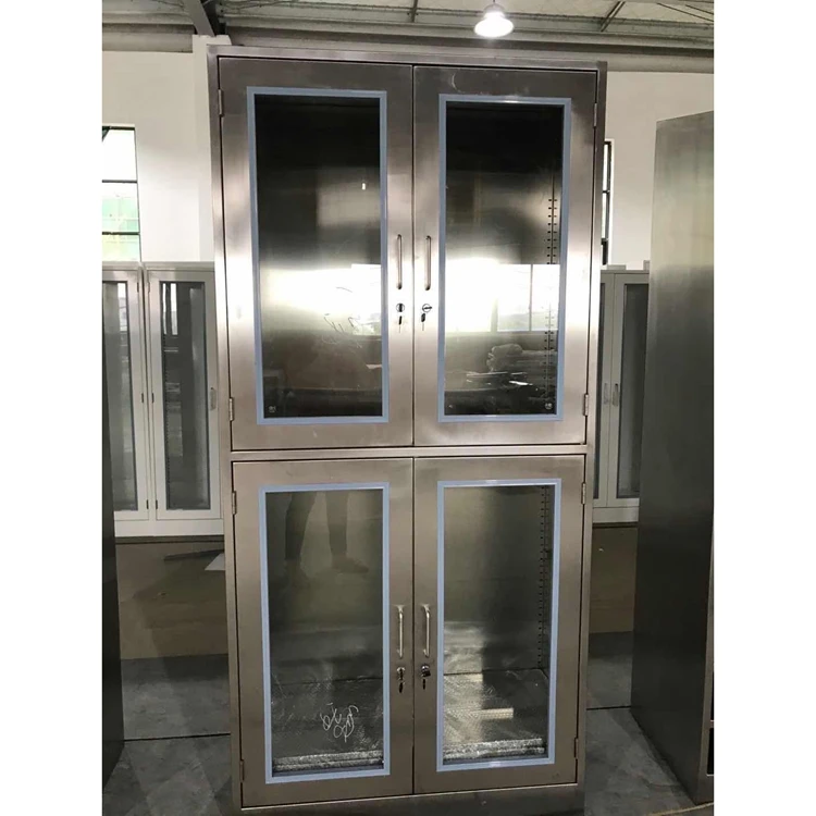 Customizable Stainless Steel 304 Hospital and Lab Medical Storage Cabinet