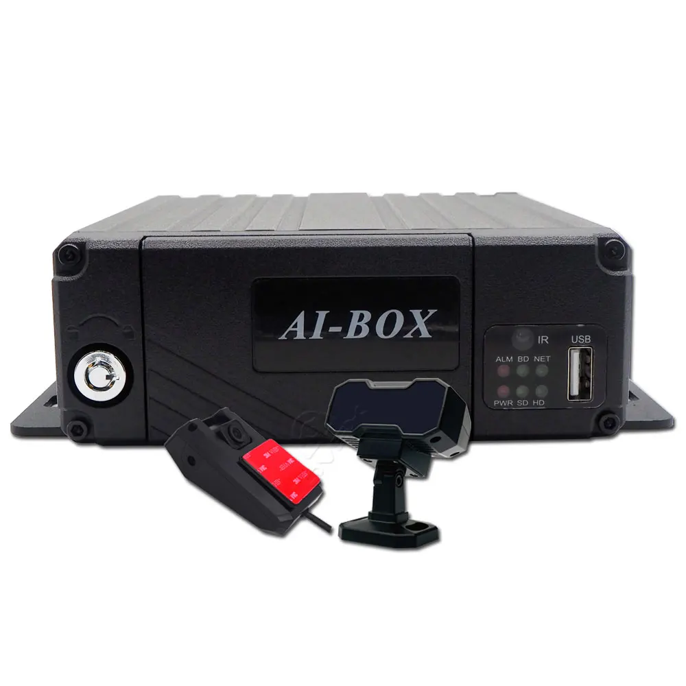 Adas Dms HD 1080p 4CH Mobile DVR Support 4G Wifi GPS MDVR With Car Bus Truck Vehicles Camera Recorder