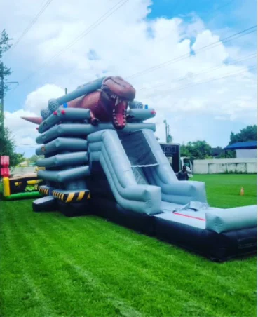 Lilytoys Outdoor Party Rental Attractive Kids Adults Bouncer Jumping Castle Combo Inflatable Dinosaur Bouncy Castle