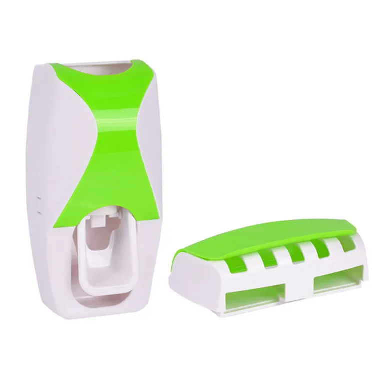 Factory Wholesale Bathroom Wall Mounted Toothbrush Holder Cover Auto Automatic Toothpaste Dispenser for Kids