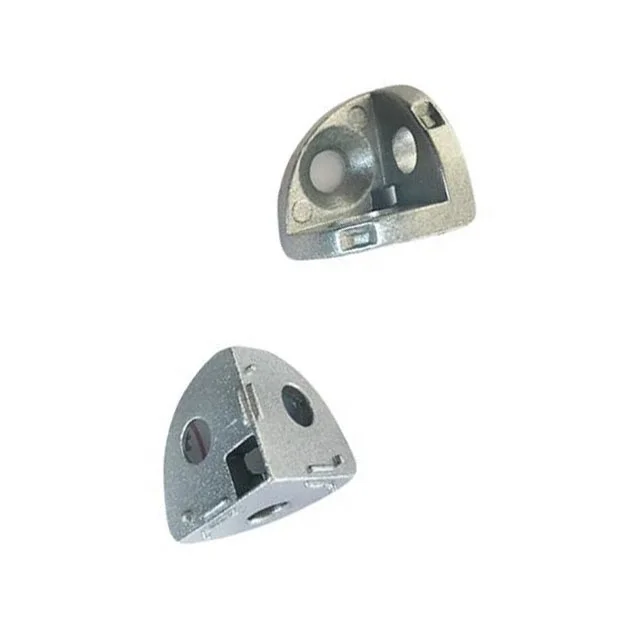 DIN Standard Slot 10 Aluminum Profile Accessories 3-Way Corner Bracket Connector With 3-dimensional Semi-Circular Arc