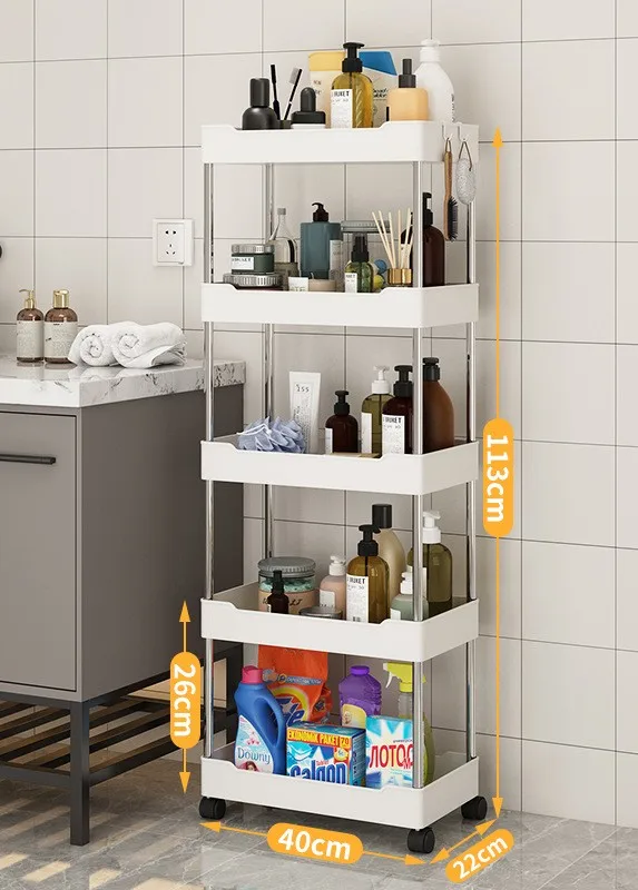 Lavinia Modern Wholesale Hot Sale Plastic Stainless Steel Bathroom Shelf With Pulley