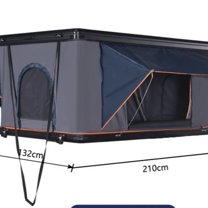 2024 Camping Outdoor Aluminum Roof Top Car Tent Hard Shell Top Roof Tent