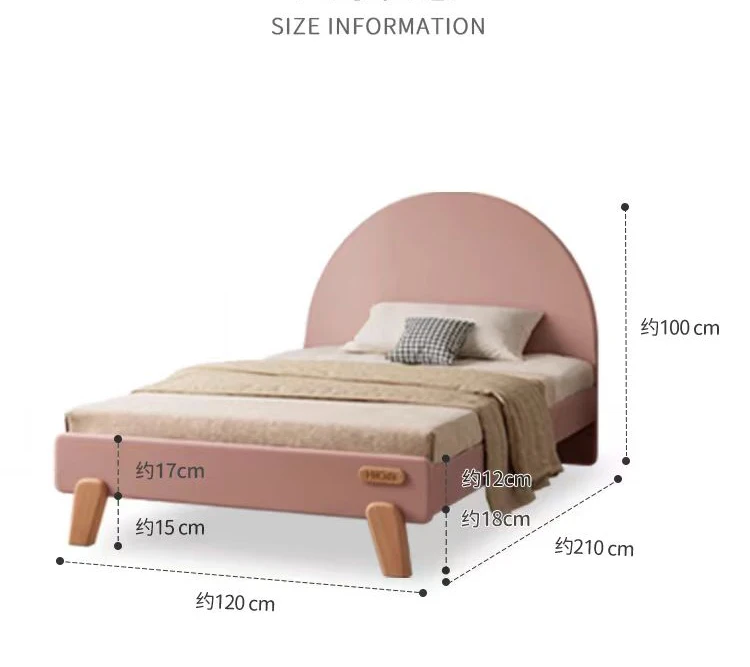 Modern Pink Princess Girl Kids Girl Queen Size Wood Frame Bedroom Furniture Children Beds Kids Bunk Bed With Storage