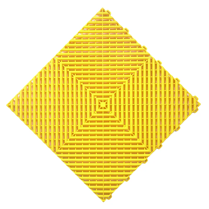 Wholesale High Loading Capacity Garage Flooring Tiles Pp Floor Mat  Interlocking Floor For Car Wash Room Workshop Repair Shop