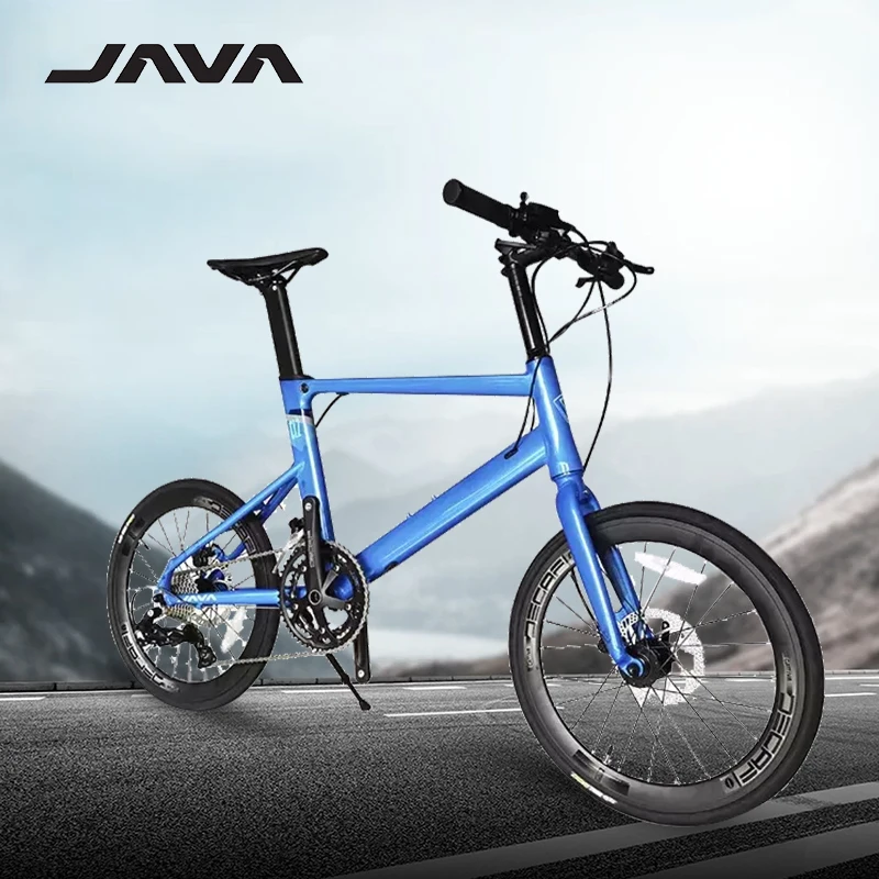 Java CL2 CB Mini Light портативный для взрослых и детей 18 скоростей мужчин женщин маленькие колеса с переменной скоростью волоконный дисковый тормоз велосипед