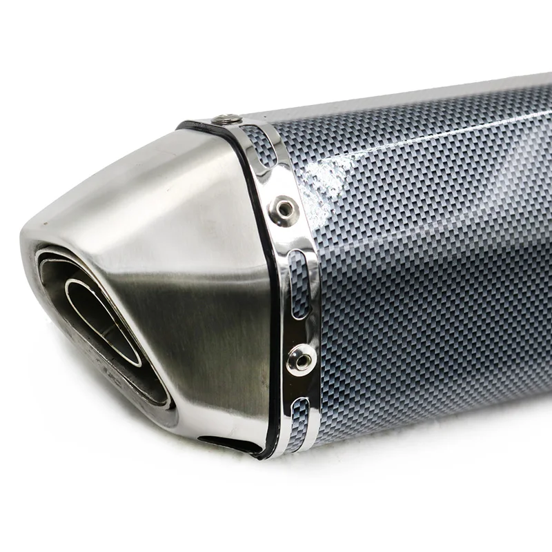 Motorcycle Universal Muffler Parts Exhaust Pipe Compatible 250cc 400 450mm ax100 for Yamaha jog YZF-R1 R6 R25 R15