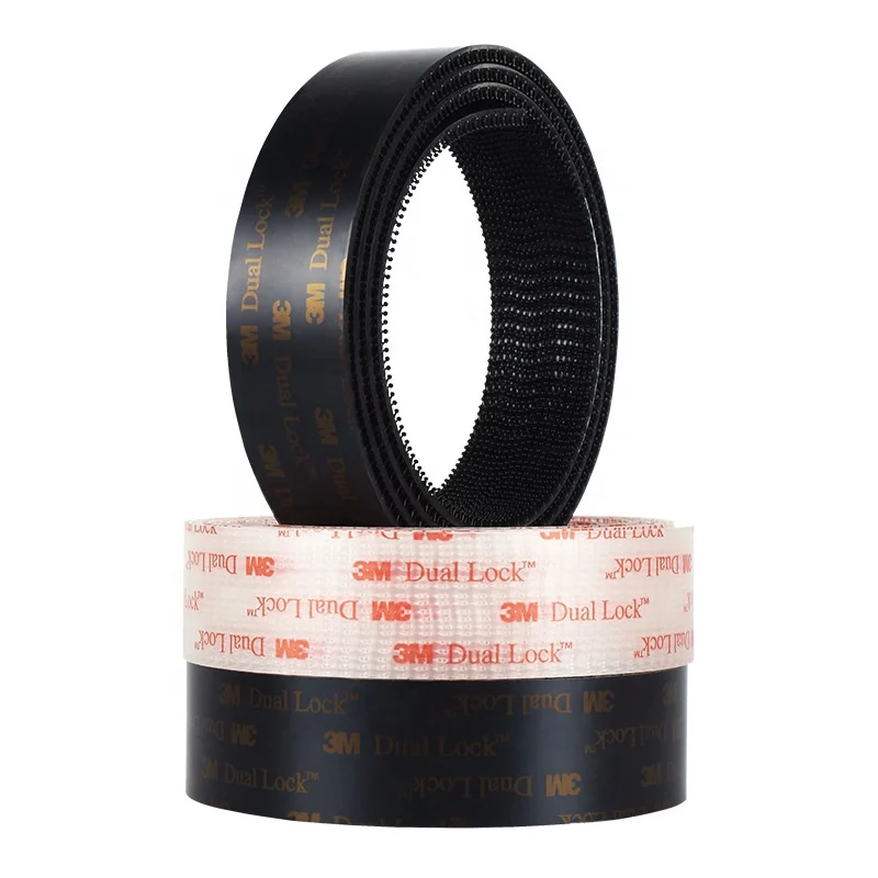 3M SJ3551 черная двойная блокировочная самозакрывающаяся крепежная лента с грибовидным стержнем 400
