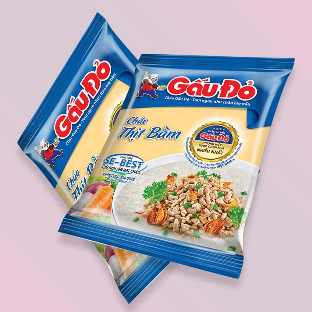 VietNamese cheap instant porridge 50g with minced meat flavour (Halal) delicious and healthy