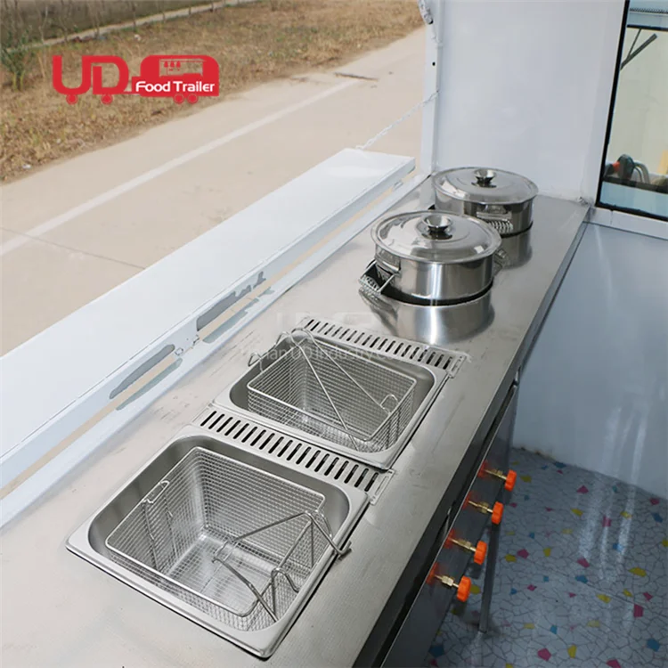 China Foodtruck Mobile Street Small Kitchen Trailer Hot Dog Vending Carts Mini Food Truck for Sale