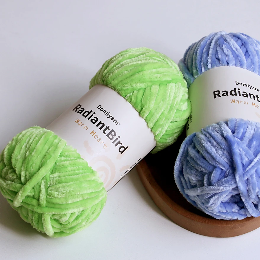 Warm Heart High Quality 100g/80m Crochet For Scarf Decoration Popular Selling Kennel Chunky Chenille Yarn