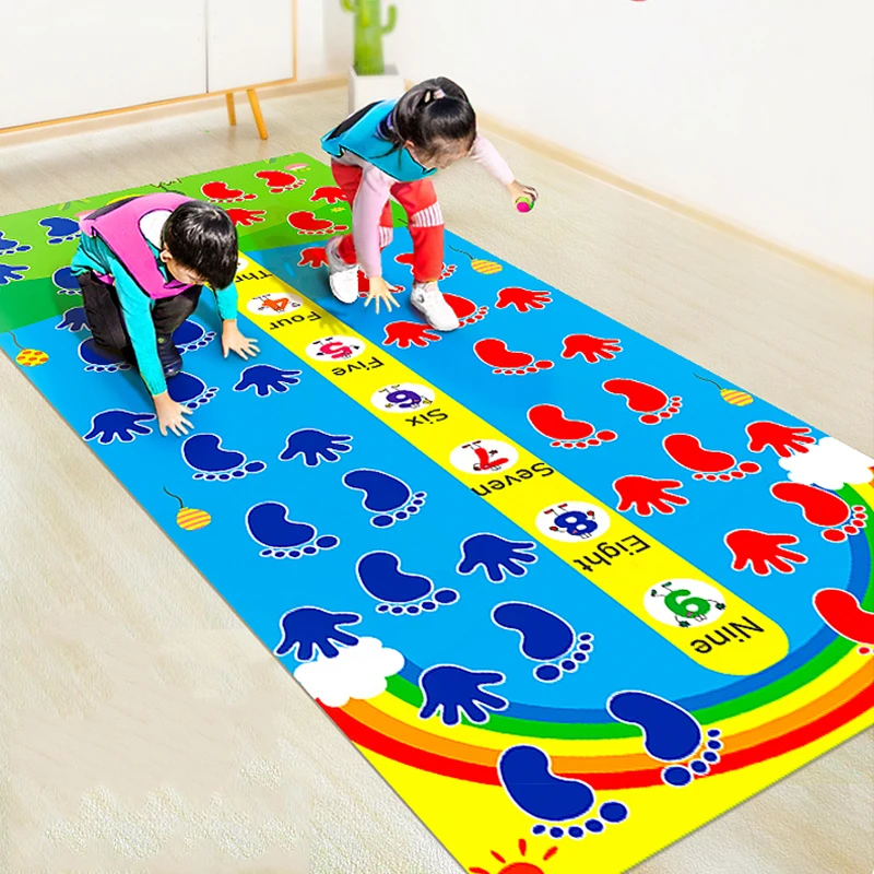 Hands and feet use game mats kindergarten fun games outdoor props sports activities sense integration equipment