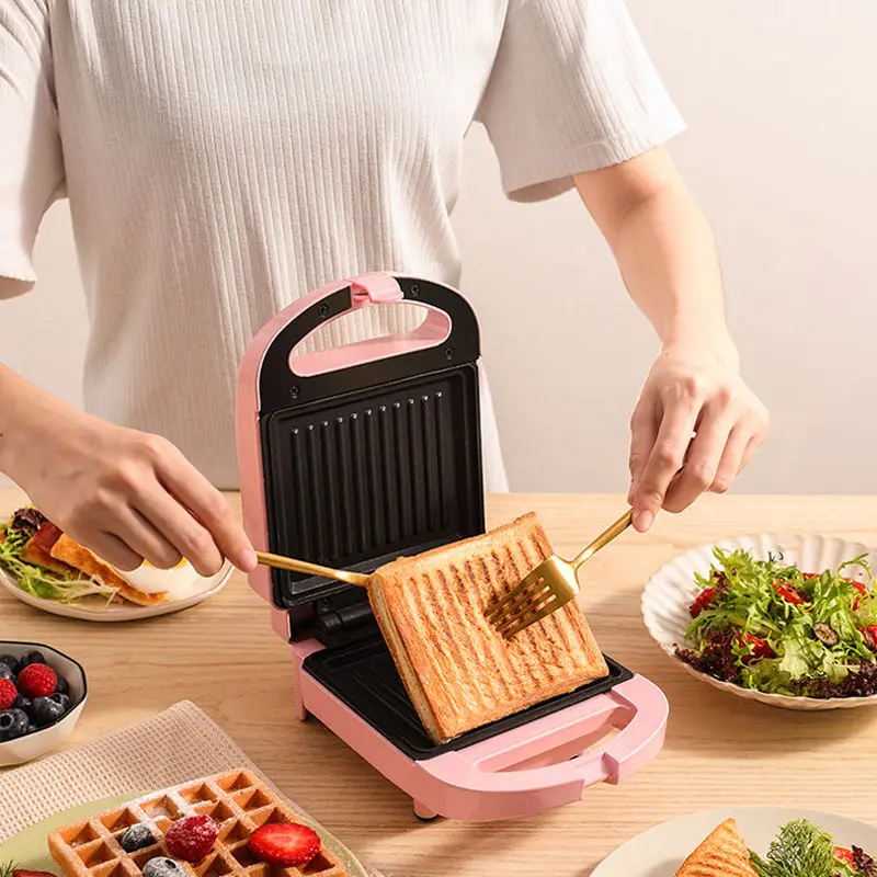Mini Non-stick Electric breakfast sandwich waffle maker