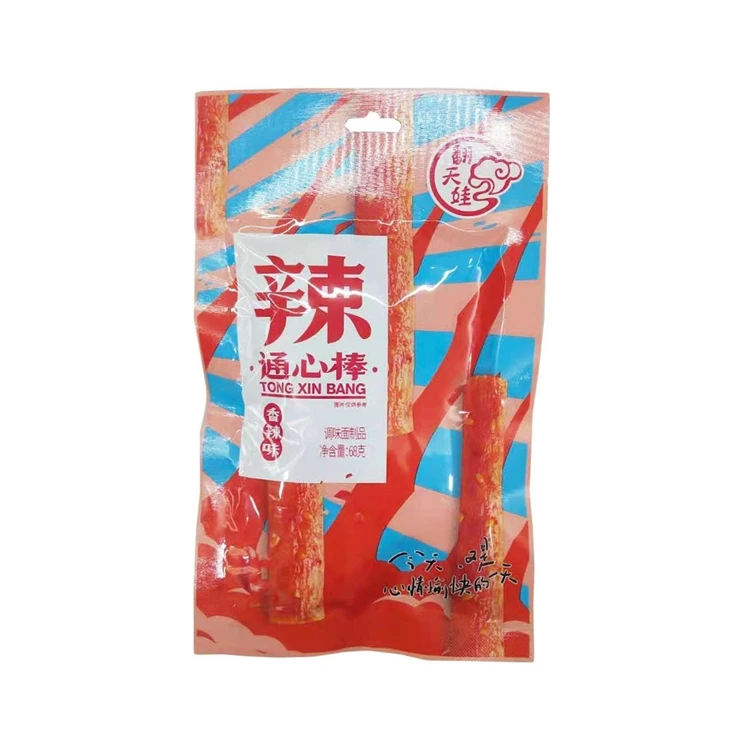 Wholesale High Quality Healthy and Delicious Latiao Macaroni Stick with Spicy Flavor 68g