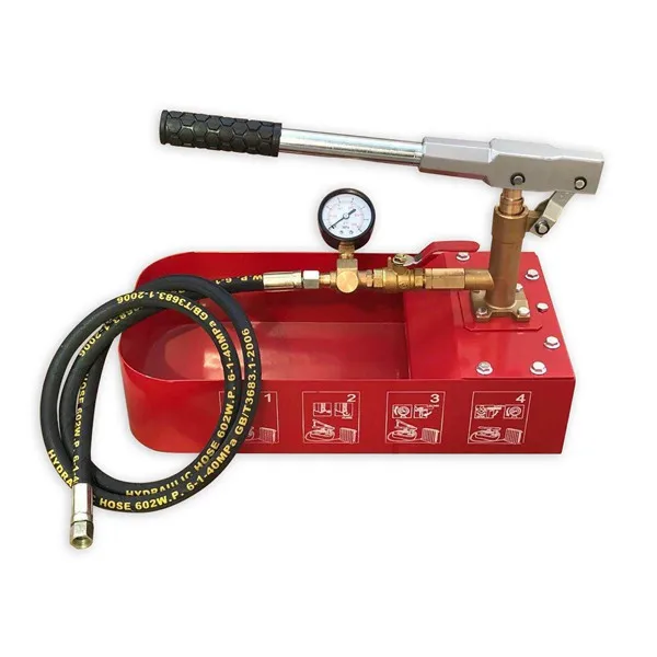 ZD-50 Pressure Tester 50 Bar Hydro Test Pump Plumbing Tool Manual Hydrostatic Water Pipe Testing Bench High Pressure Test Pump