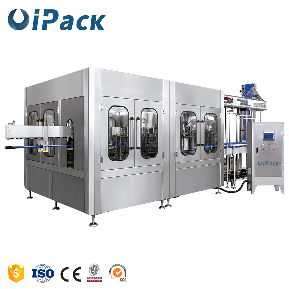 Complete Bottled Natural Mineral Sparking Water Filling Making Packing Machine