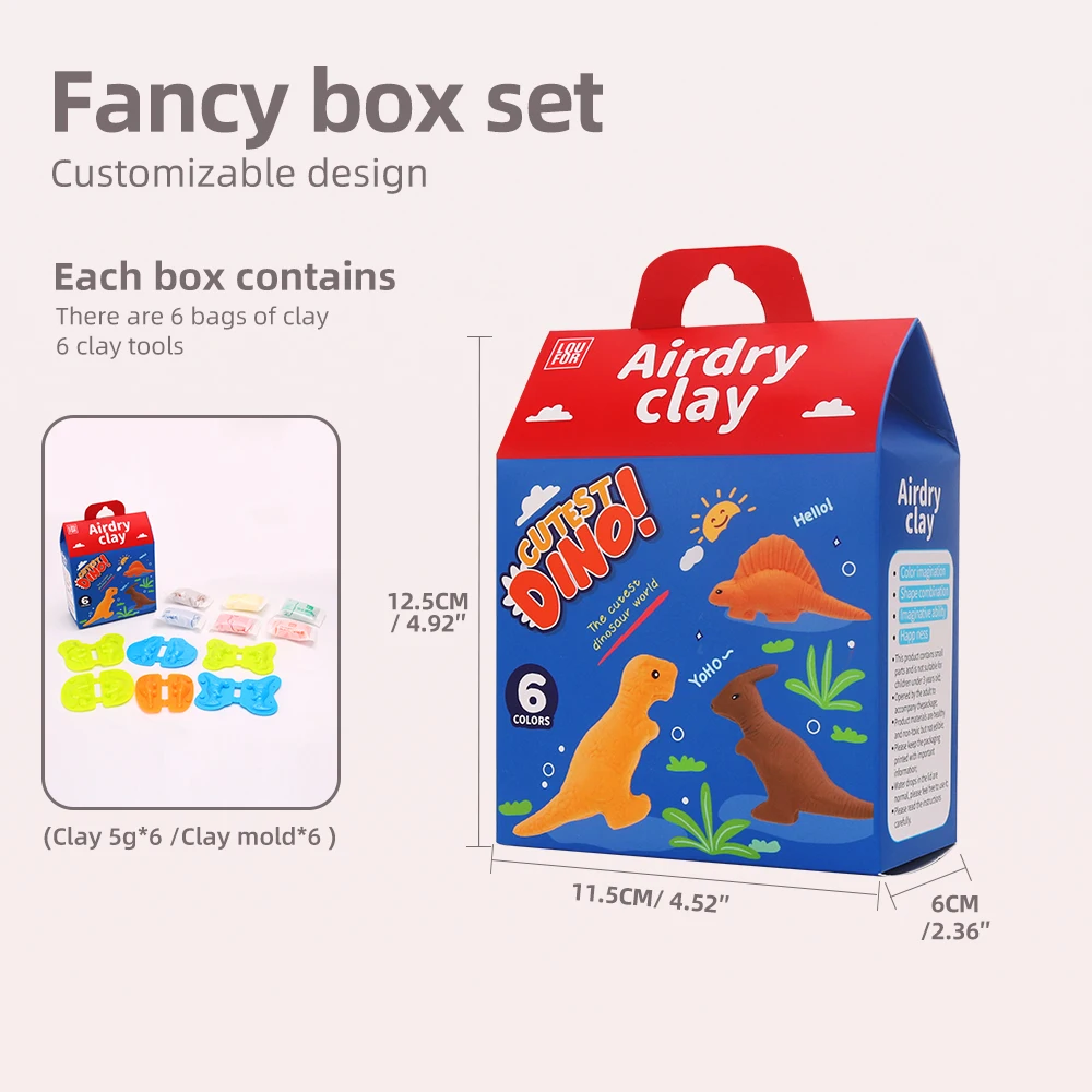 air dry clay set modeling clay with molds DIY super light clay