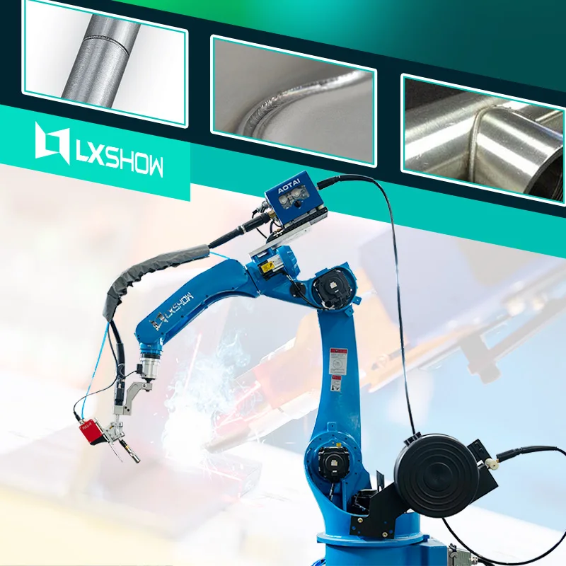 2022 Lxshow hot sale cnc welding robot arm laser cutting arc welding robot aluminum stainless steel automatic welding robot