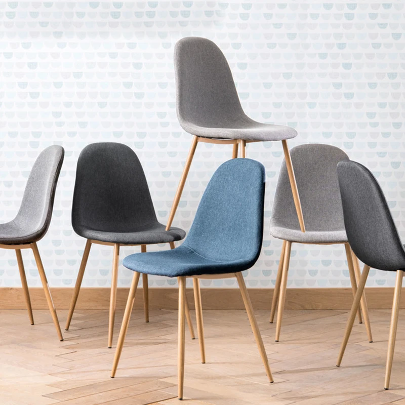 Dropshipping Agent Home Furniture Custom Dining Room Restaurant leather Dining Chair Fabric Dine Chair Metal Leg Dining Chairs