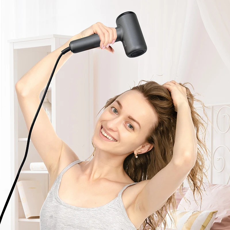 Сушильный аппарат для волос, высокоскоростной мини-ионный салонный бесщеточный Анионный BLDC профессиональный, с отрицательными ионами, дорожный размер