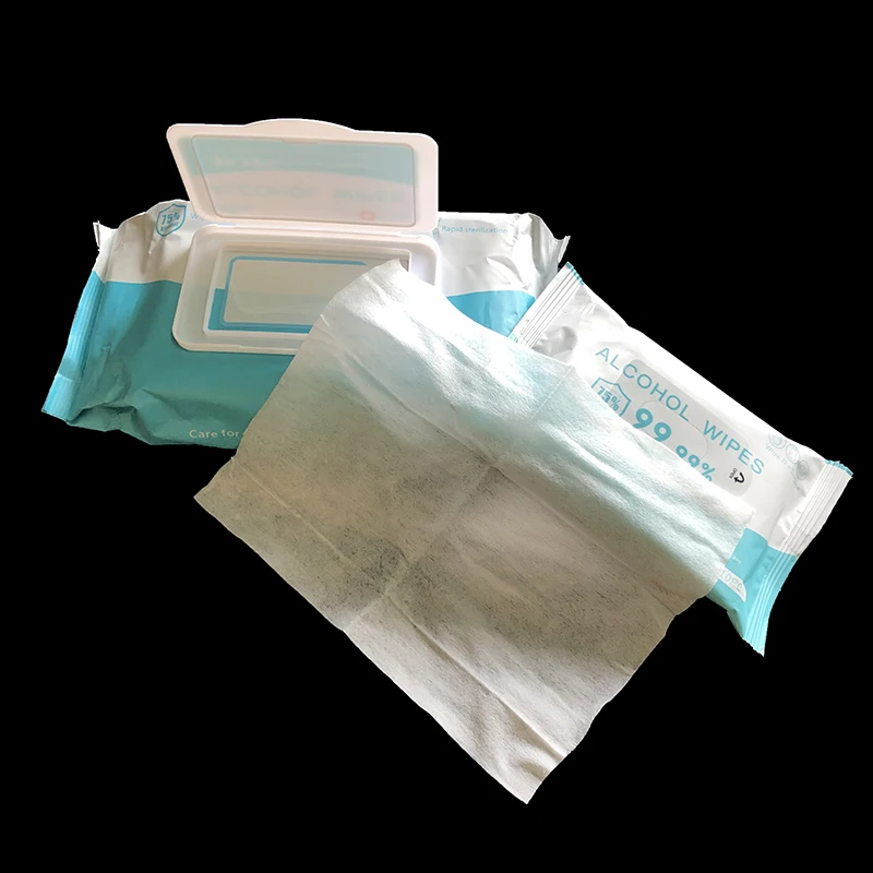 Антибактериальные дезинфицирующие салфетки с содержанием спирта 75%