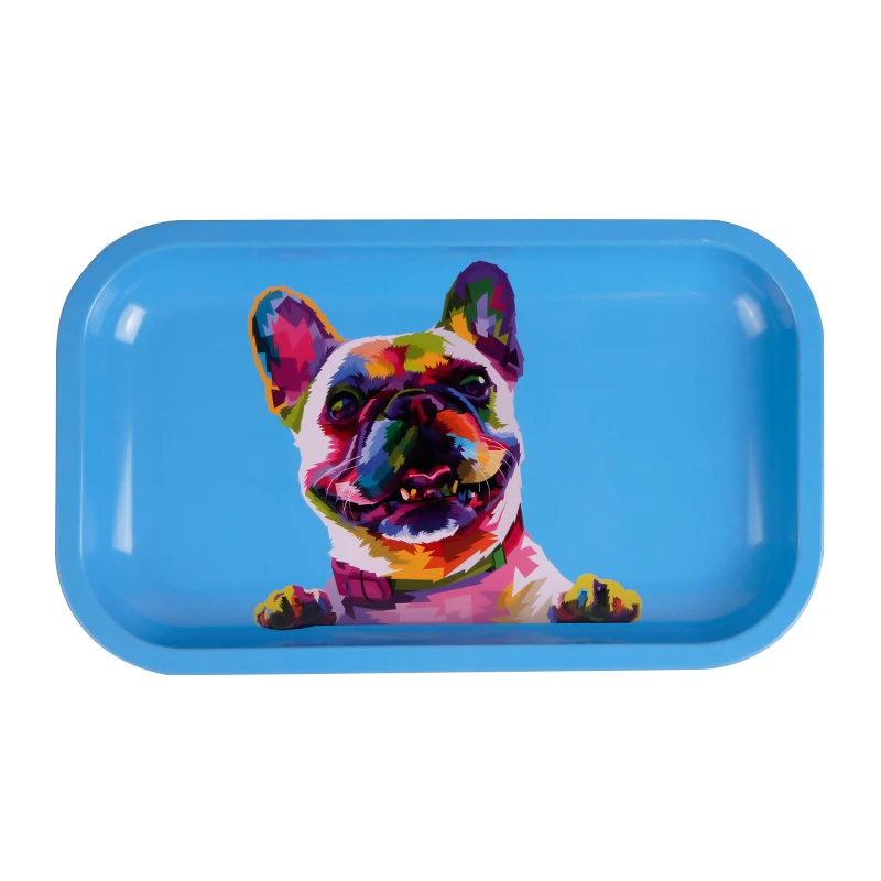 High Quality Custom Logo Metal Serving Tray Serving Table Bathroom Tray