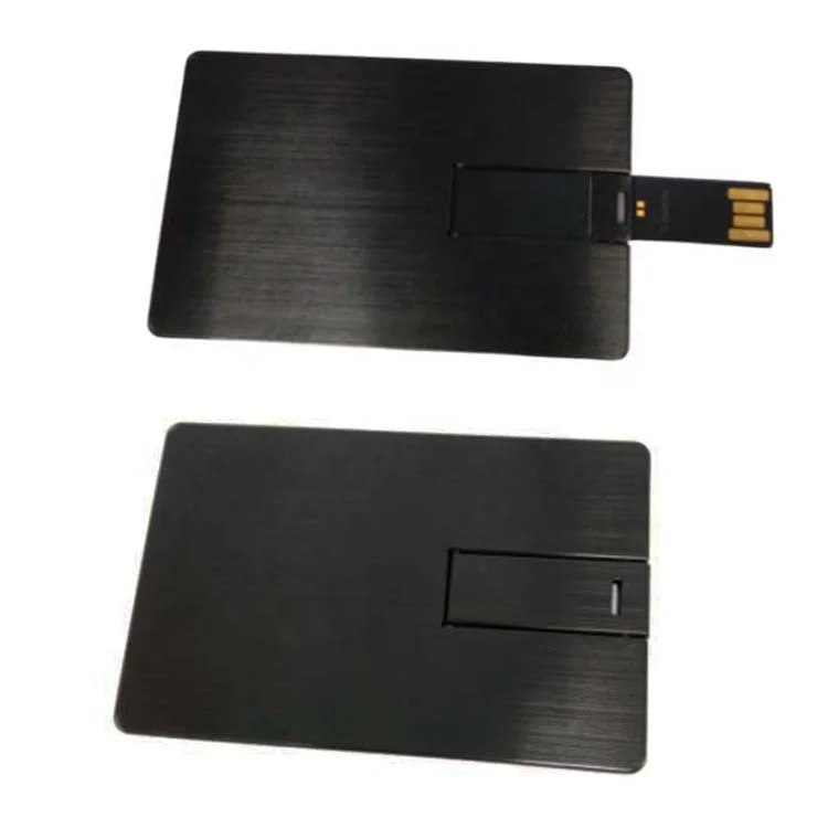 Best promotional flip stainless steel credit card  usb2.0 3.0 from 128mb to 256gb fast speed usb flash memory card