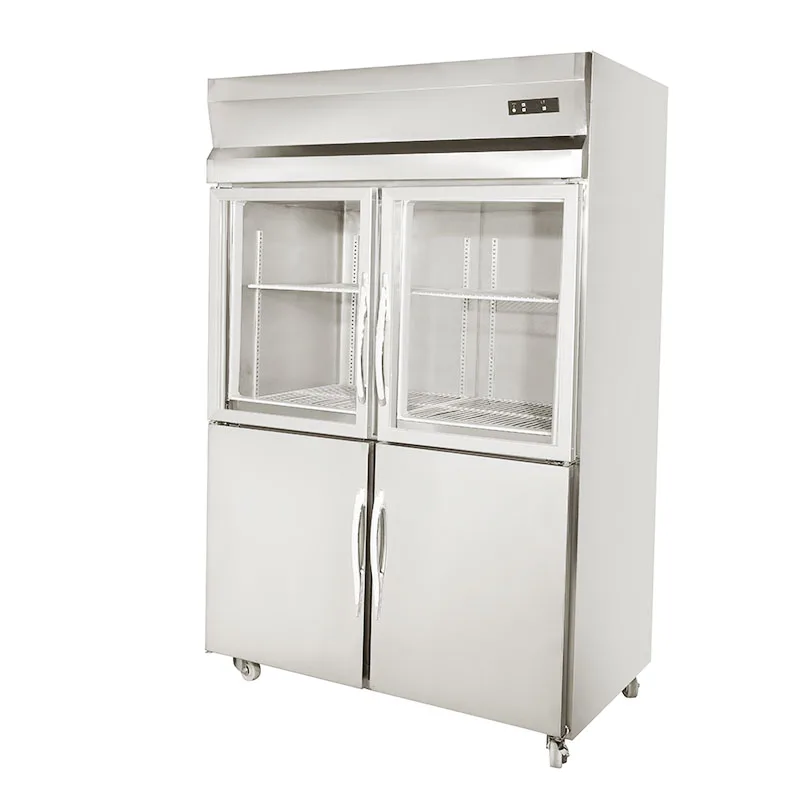 Wholesale Commercial Kitchen Equipment Chiller Fridge Freezer Double Door Refrigerator