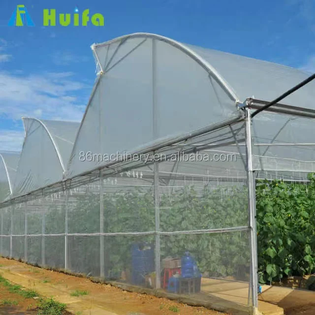 Smart Green House Climate And Control System Large Size High Tunnel Agricultural Greenhouse For Tomato Growing