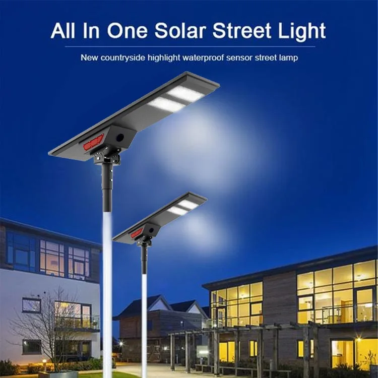 MIC Aluminum Smart Lighting System 36V solar panel Integrated Solar Street Lights With Cctv Camera