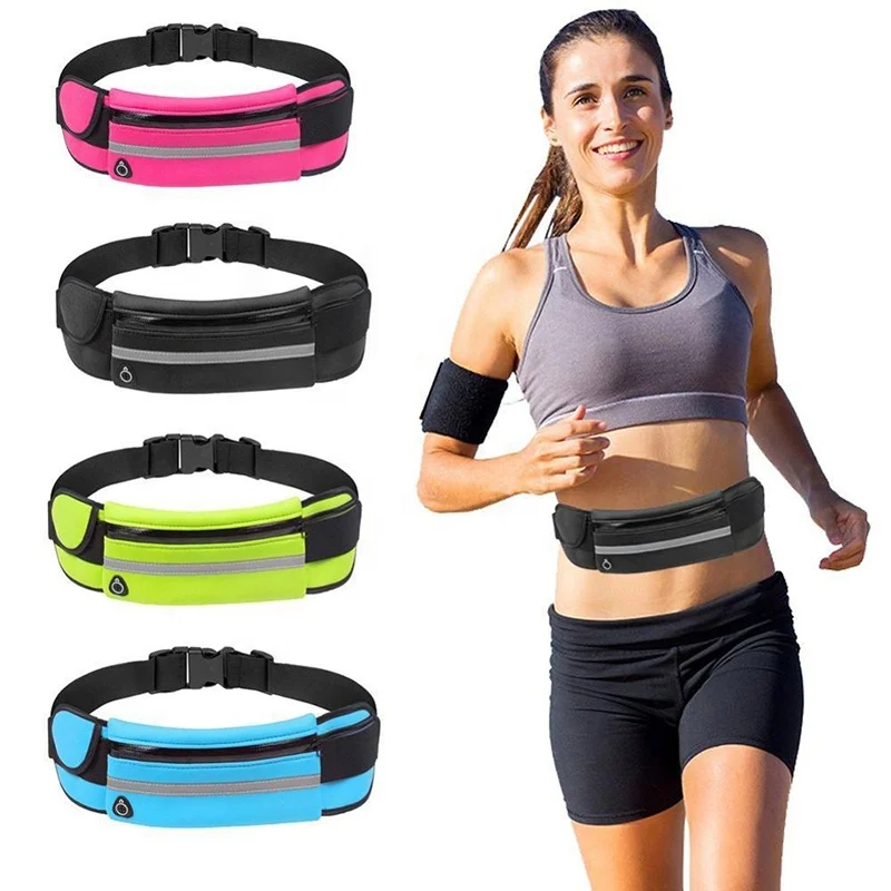 Running Belt with Adjustable Elastic Strap,Lightweight Waist Pack for Running Walking and Other Outdoors
