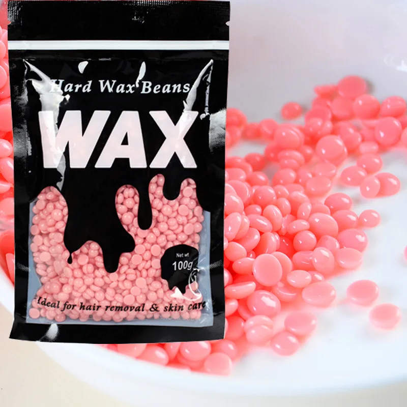 Hard Wax Beads Hair Removal 100g Wax Beans for Brazilian Underarms Body and Chest
