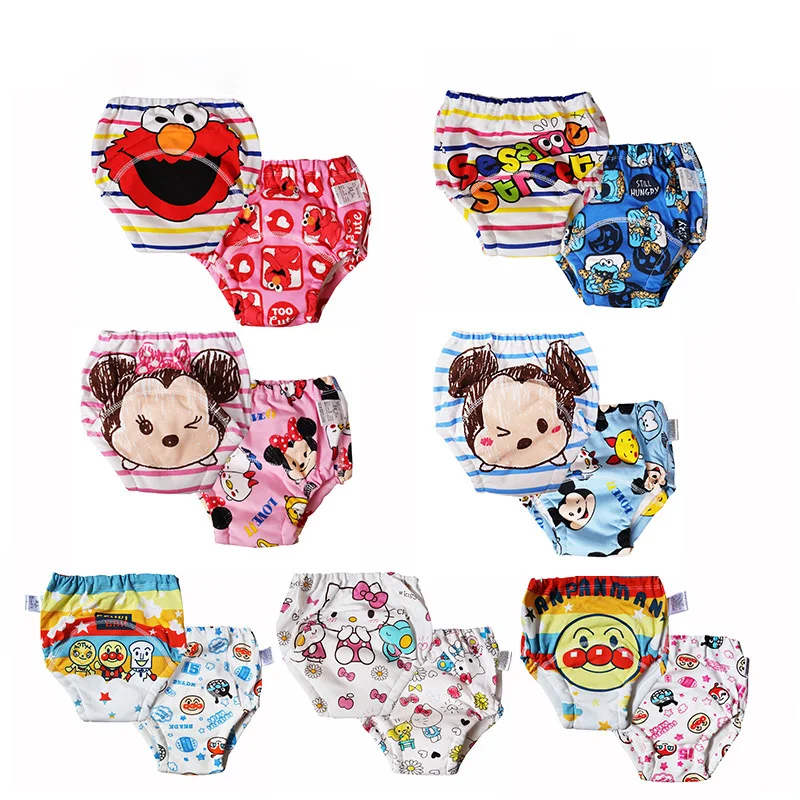 Washable Reusable Baby Cloth Pocket Diapers Potty Training Pants Toddler Training Underwear for Baby