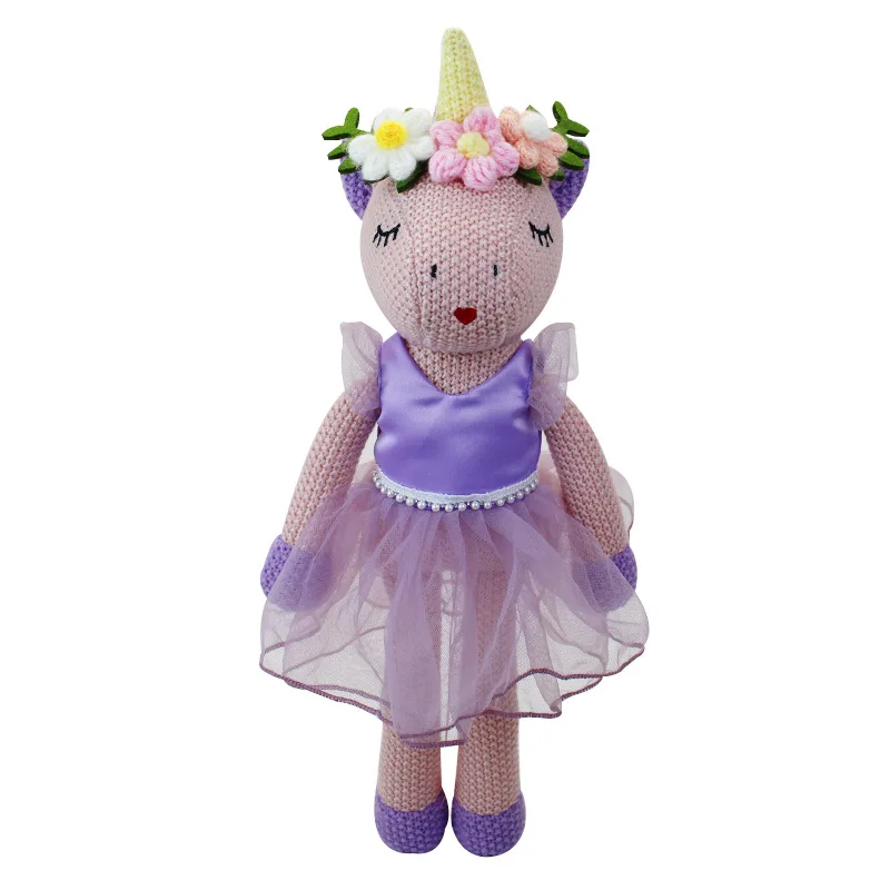 Новое поступление вязаные игрушки-амигуруми с единорогом