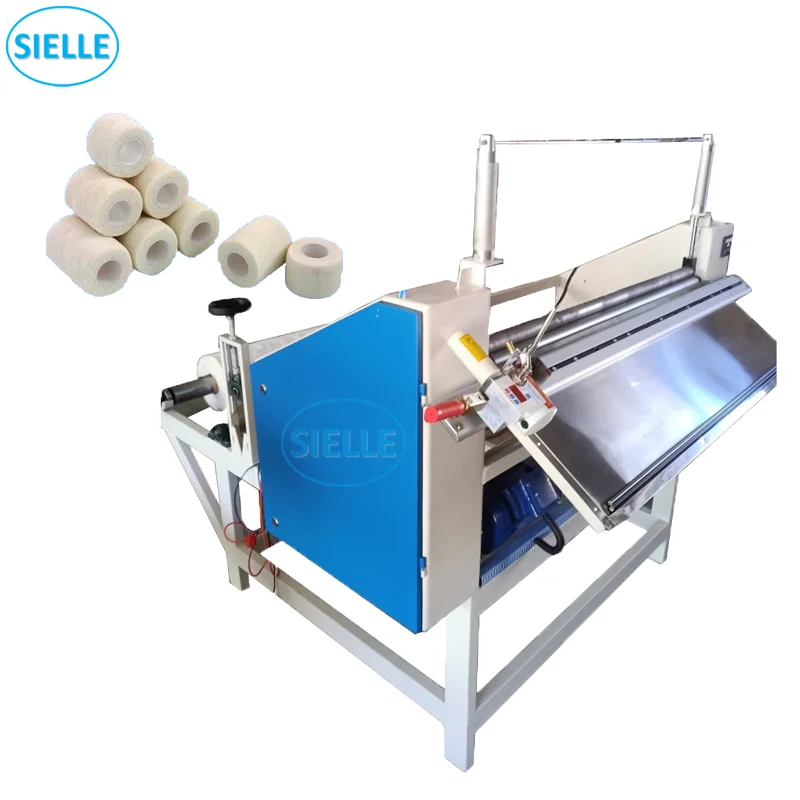 Bandage rewinding gauze bandage rolling and cutting machine bandage cutting scissors
