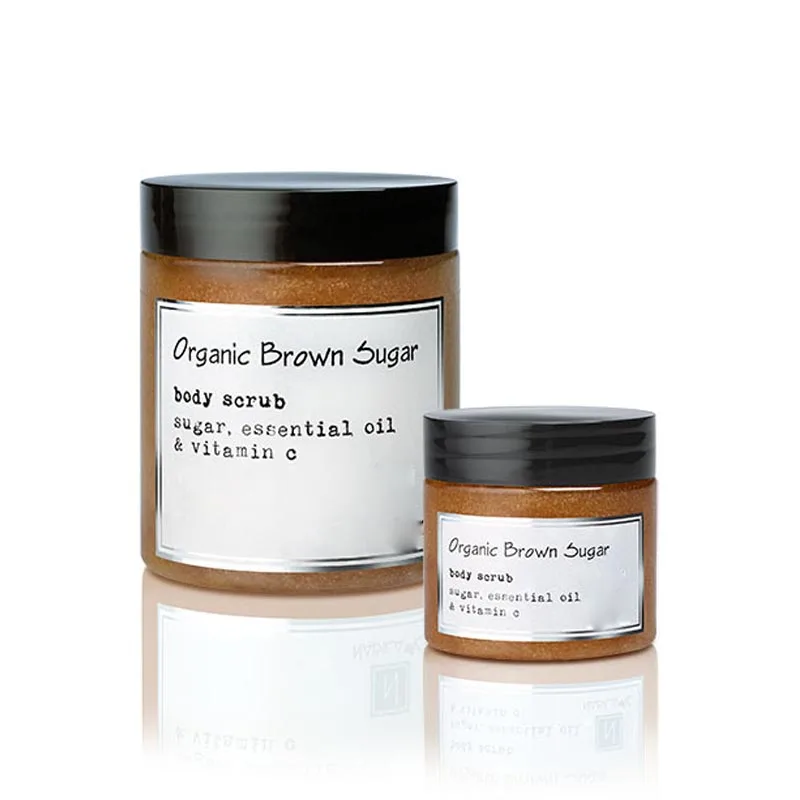 Premium Skin Care Vegan Gentle Exfoliating Moisturizer Brown Sugar Bath Body Wash Scrub Cream