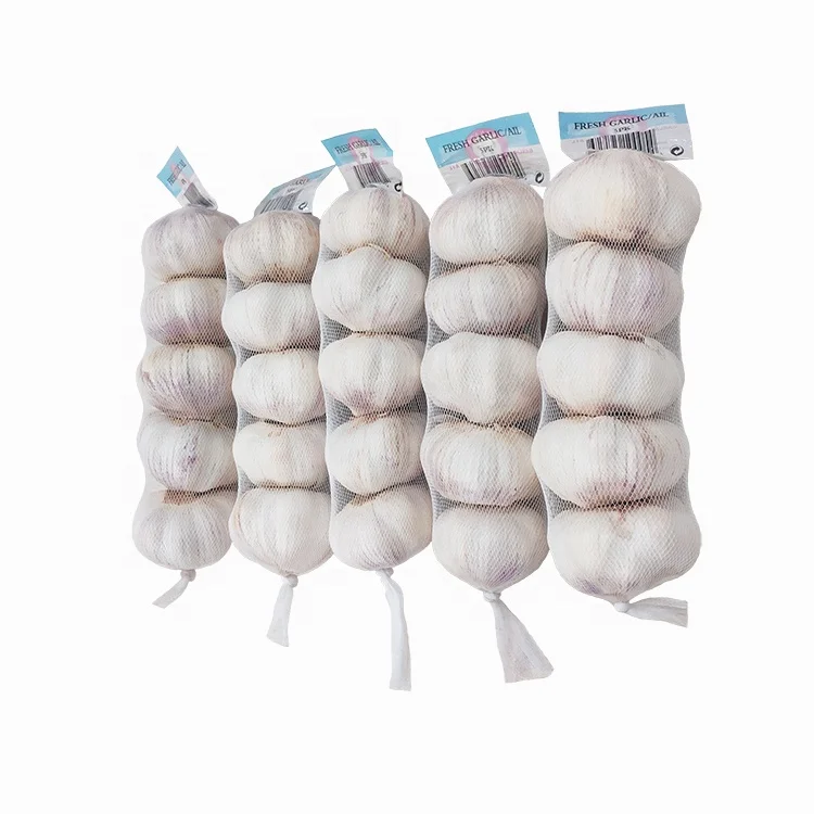  Garlic fresh normal white garlic high quality low price packing mesh net bag for
