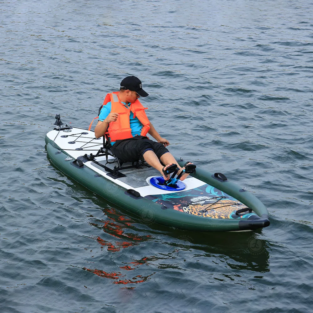 Customized Seat Fishing Kayak Inflatable 1 Person fishing pedales canoe kayak