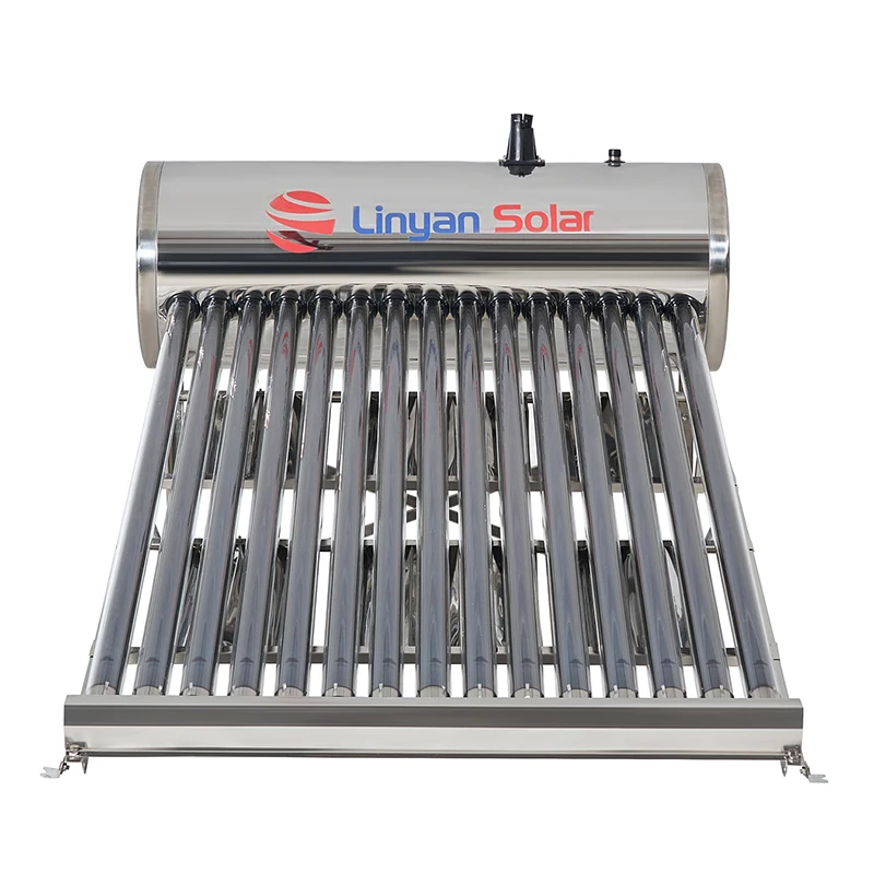 LINYAN China Non- pressure Vacuum Tube Solar Hot Water Heater  Stainless Steel Solar Bolier Calentadores de Agua Solares