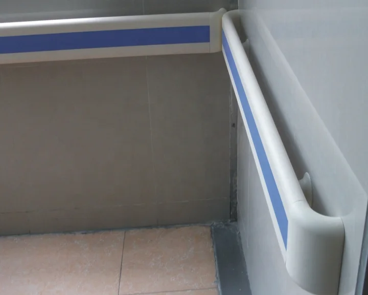 Fire proof plastic hospital pvc medical hospital corridor handrail